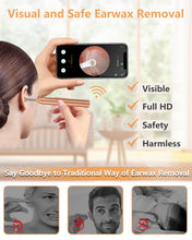 Load image into Gallery viewer, [US Ship]Ear Wax Removal Camera Tool - Wireless Ear Cleaner Otoscope with Light, WiFi Ear Cleaning kit HD Ear Endoscope with Ear Spoon, Ear Camera and Wax Remover for iPhone, Android Phone and Table
