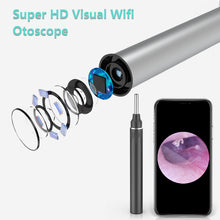 Load image into Gallery viewer, [US Ship] WiFi Otoscope Ear Wax Removal Kit-3.9mm HD Visual Ear Camera with 6 LED Light Storage Box
