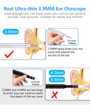 Load image into Gallery viewer, [US Ship] Ear Wax Removal Camera Tool - Wireless Ear Cleaner Otoscope with Light, WiFi Ear Cleaning kit HD Ear Endoscope with Ear Spoon, Ear Camera and Wax Remover for iPhone, Android Phone and Table
