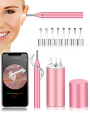 Load image into Gallery viewer, [US Ship] Ear Wax Remover Camera with Storage Box, Ear Cleaning Kit, Ear Cleaner Camera, HD Ear Camera Cleaner with 6 LED Lights and 8 Ear Spoons for iPhone, Android Smart Phone, Tablet
